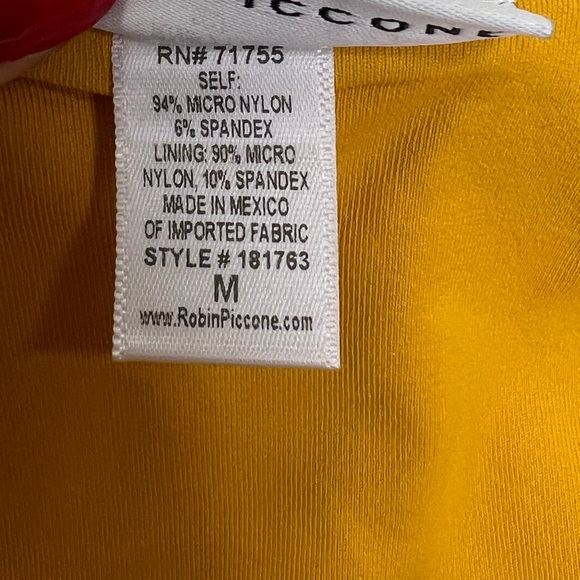 Robin Piccone Luca Side Tie Bikini Bottom in Mustard Yellow New With Tags Medium - Picture 8 of 12